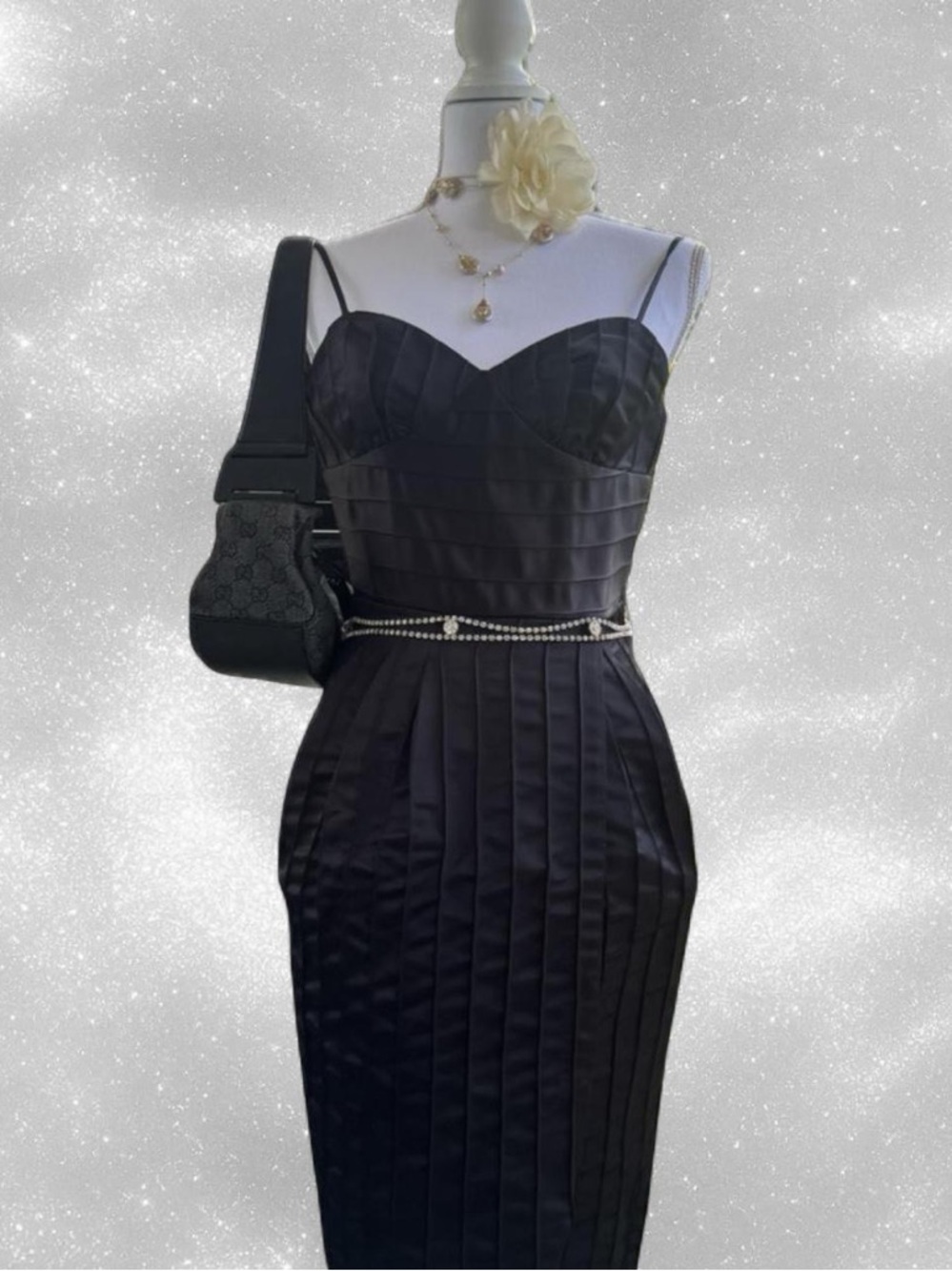 Y2K Pleated Betsey Johnson Mini Dress